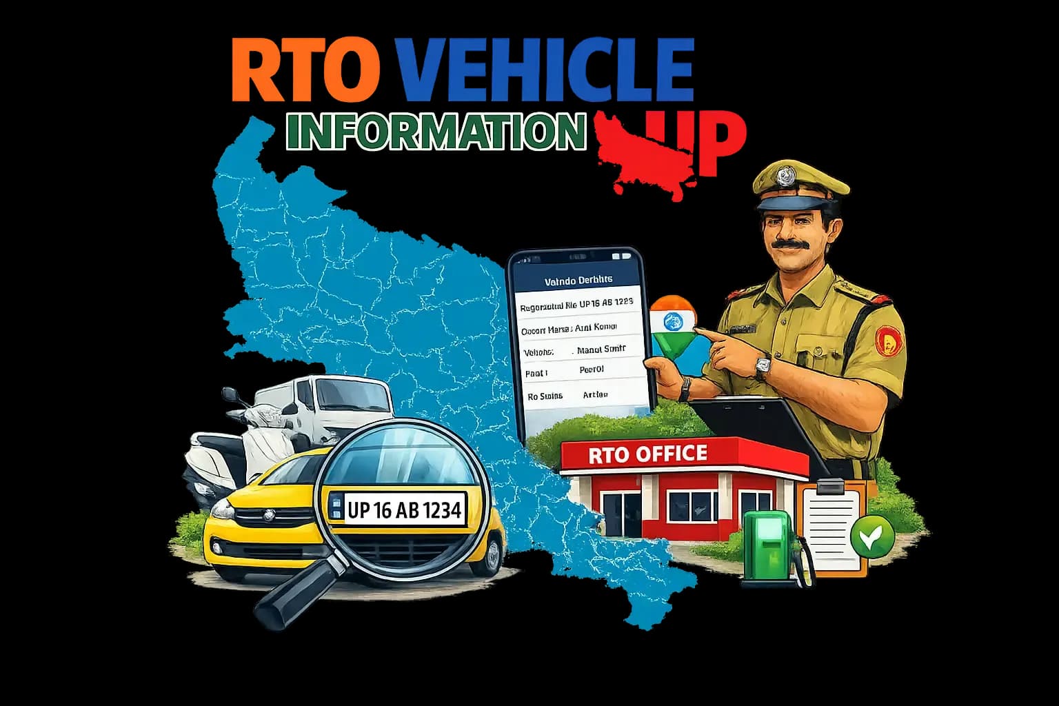 What is RTO Vehicle Information UP illustration