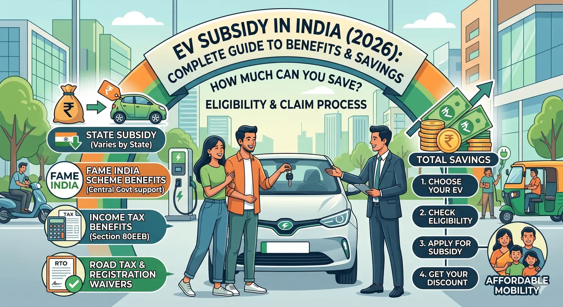 EV Subsidy in India (2026): Complete Guide to Government Benefits & Savings
