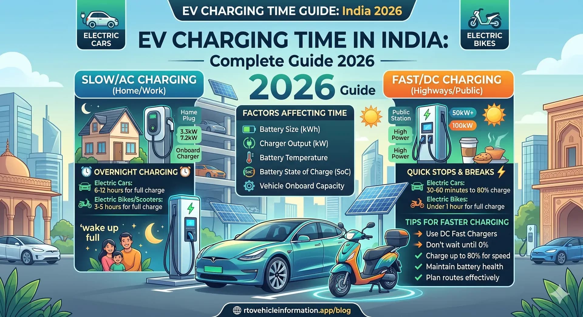 EV Charging Time in India (2026): Complete Guide for Cars, Bikes & Charging Types