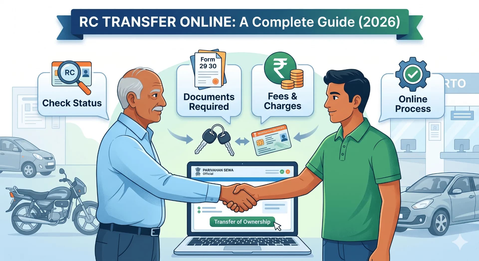 RC Transfer Online – How to Transfer RC, Check Status, Fees & Process (2026 Guide)
