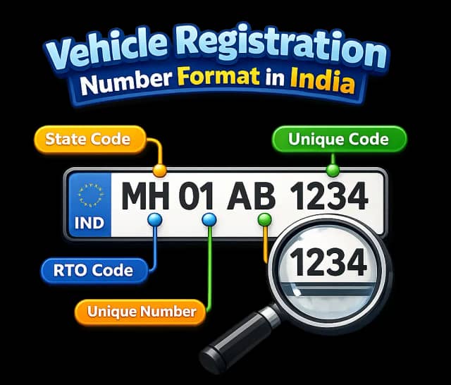 Vehicle registration number format